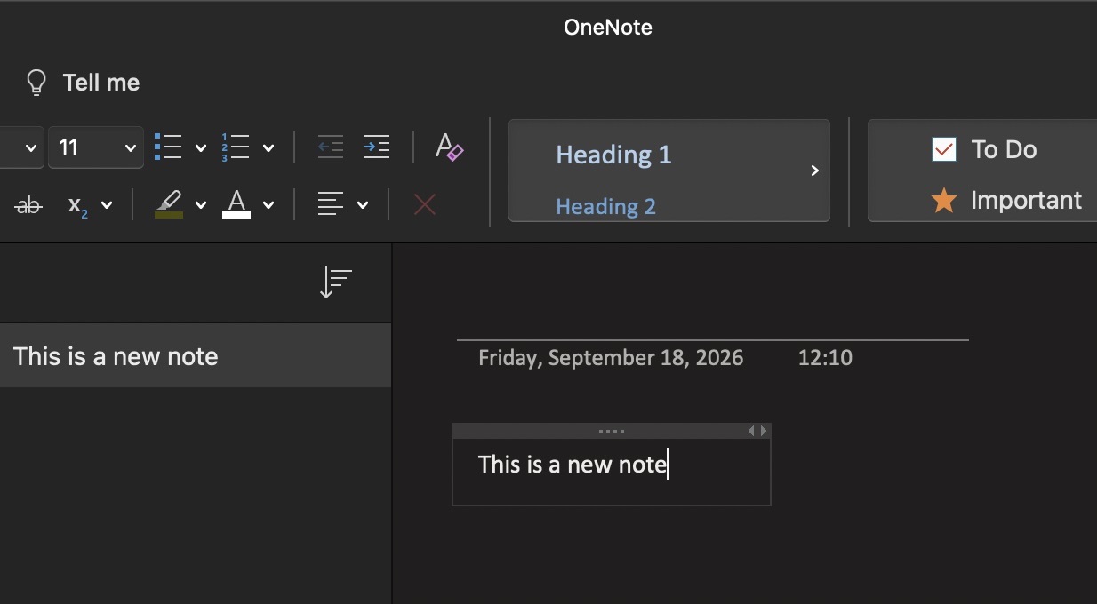 But no, you can leave the title blank and OneNote will derive a title from your text